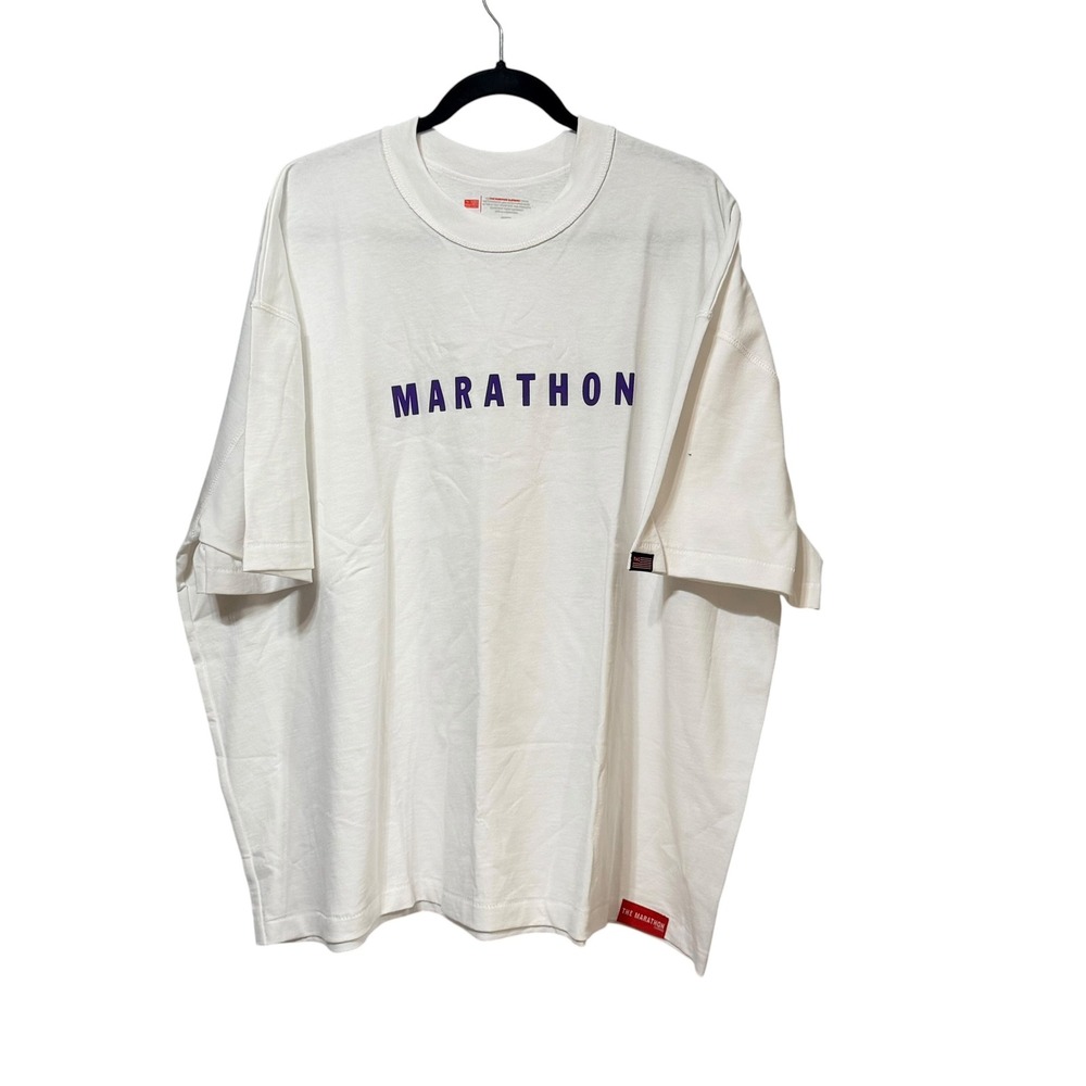 The Marathon Clothing TMC Nipsey Hussle White Purple Graphic Tee Shirt Mens 2XL